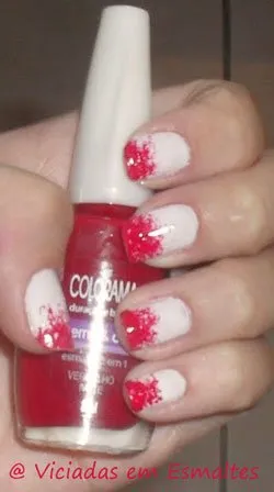 Esmalte Vermelho Ivete * Colorama + Branco Puríssimo * Risqué