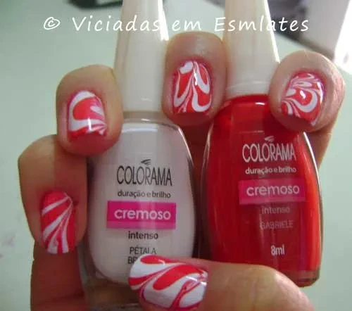 Marble Nails Unhas decoradas marmorizadas