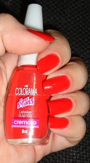 Esmalte Laranja Elastico Colorama