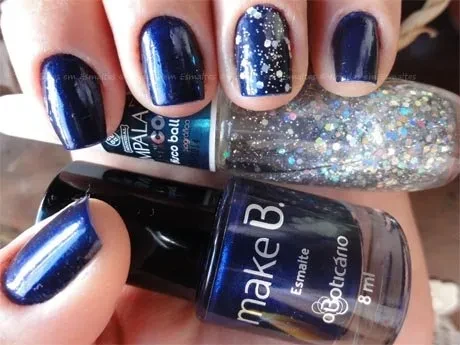 Unha com esmalte Make B 
