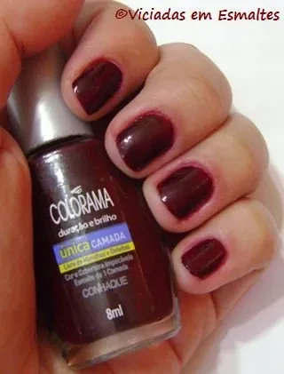 Esmalte Conhaque * Única Camada Colorama unhas e esmalte