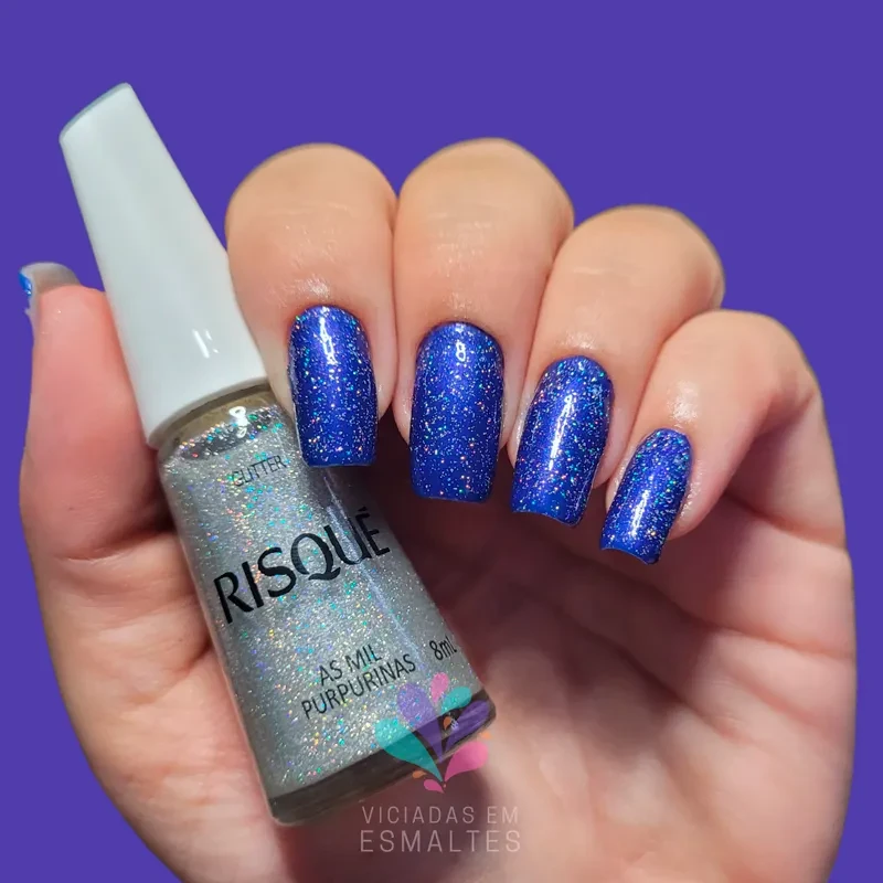 Esmalte Impala Infinito Com Glitter Risqué As Mil Purpurinas