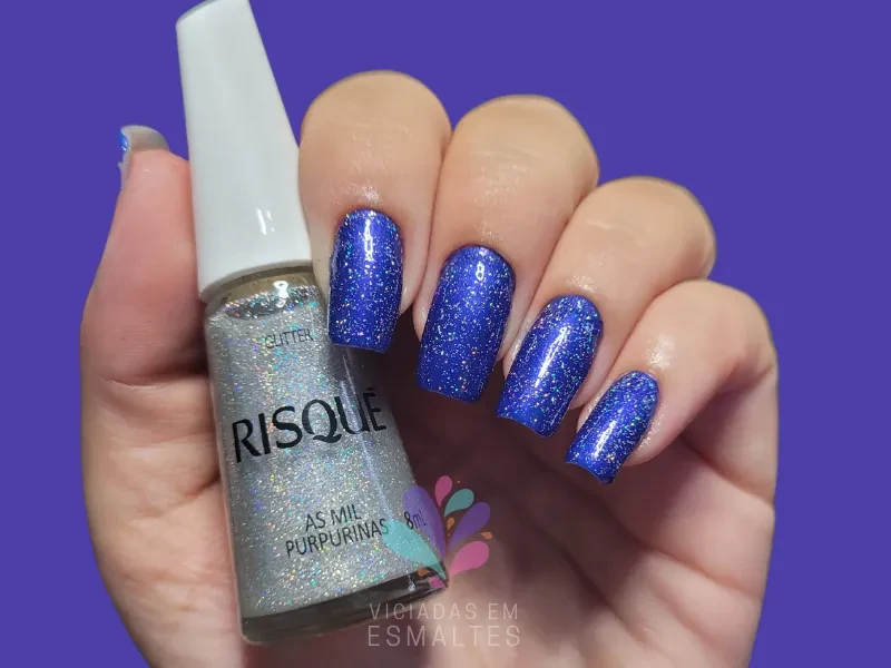 Esmalte Impala Infinito Com Glitter Risqué As Mil Purpurinas