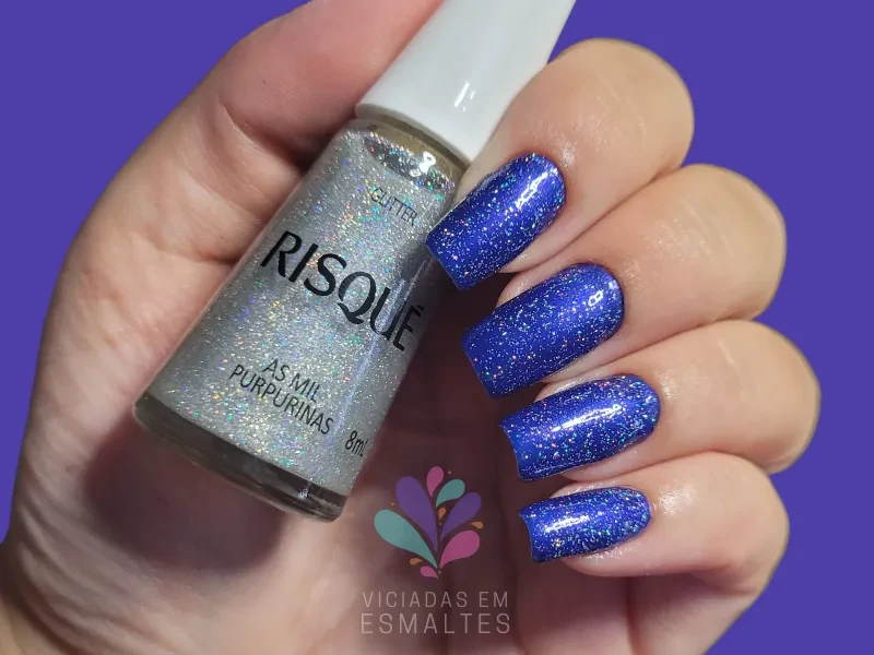Esmalte Impala Infinito Com Glitter Risqué As Mil Purpurinas