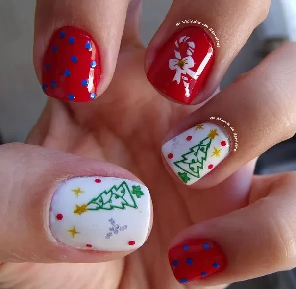 Unhas Decoradas para Natal