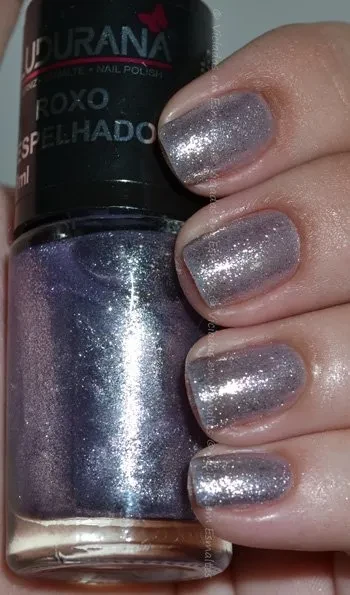 Esmalte Ludurana Roxo Espelhado