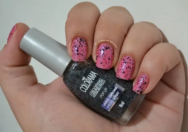 Esmalte Pop Up Colorama cobertura efeito spray