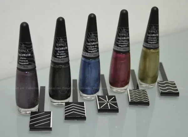 Ímãs com desenhos diferentes da Coleção Magnéticos Impala Ilusionista