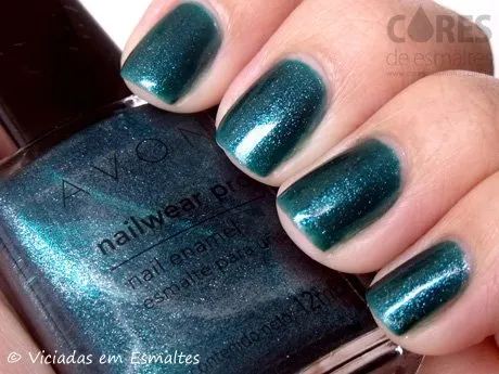 Esmalte Avon Argentina Sequined Turquoise