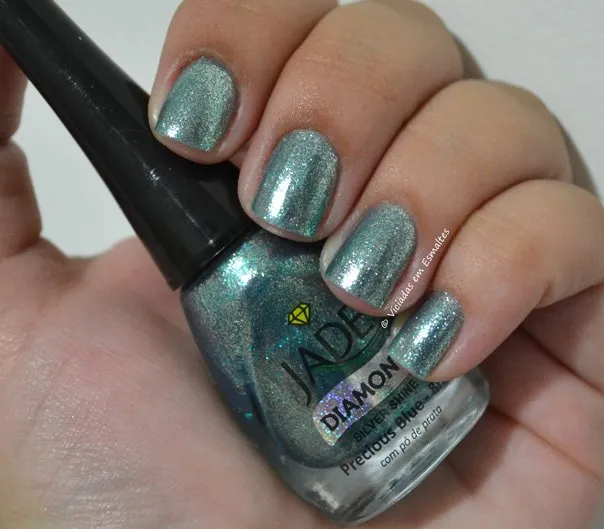 Esmalte Espelhado Jade Precious Blue