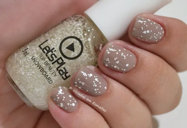 Esmalte Matte Glitter Top Beauty Snowboard