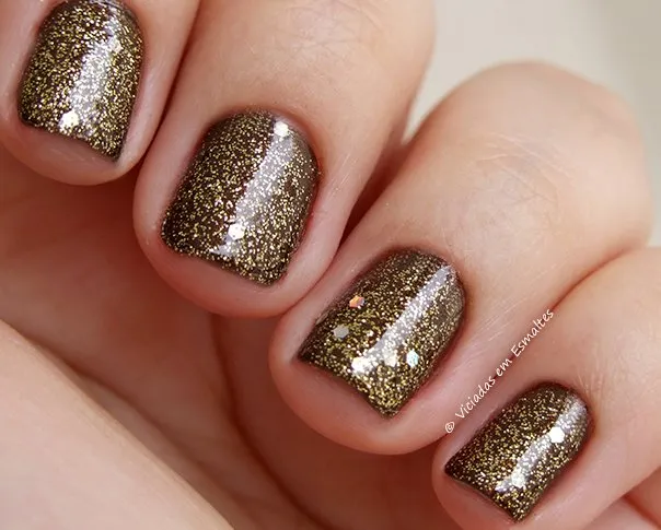 Esmalte com Glitter Preta Gil Maravilhinsk
