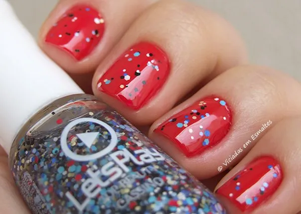 Esmalte Top beauty Cassino Matte Glitter Let's Play