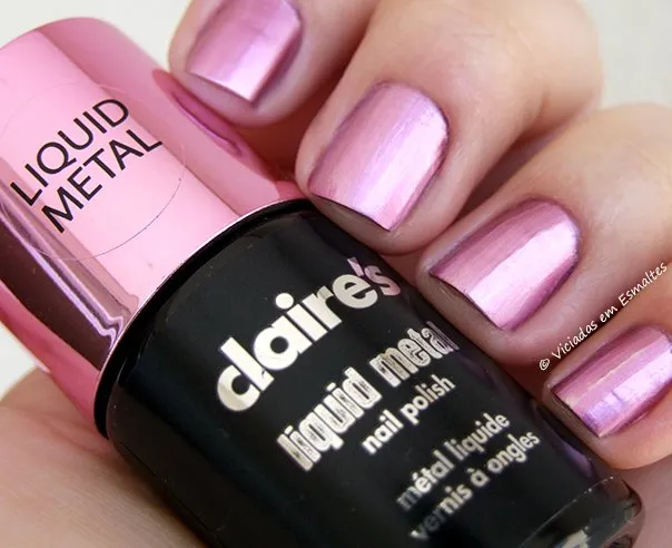 Esmalte Claires Liquid Metal Pink