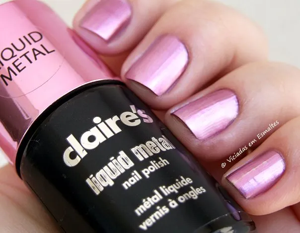 Esmalte Claires Liquid Metal Pink