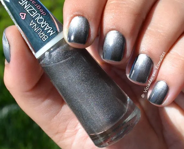 Esmalte Degradê Bruna Marquezine Cinza Black