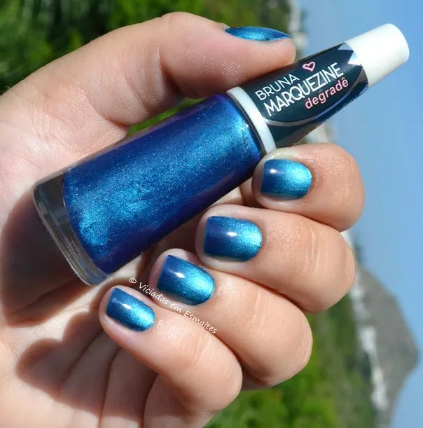 esmalte degrade bruna marquezine blue black