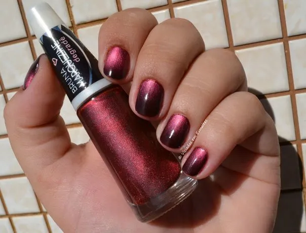 esmalte degrade bruna marquezine red black