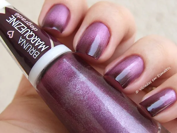 Esmalte Bruna Marquezine Degrade Violeta Black