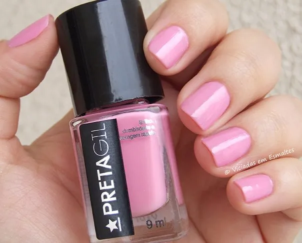 Esmalte Preta Gil Rosa Valentina