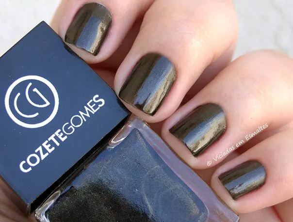 Testando o Esmalte Cozete Gomes Perola Negra