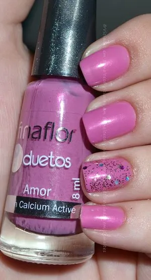 Unha com Dueto Amor & Paixão Fina Flor