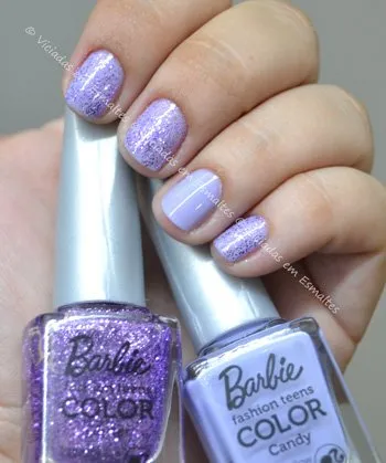 Esmalte Marshmallow e Lovely Barbie Candy COlor