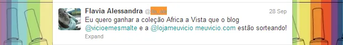 Sorteio de Esmalte