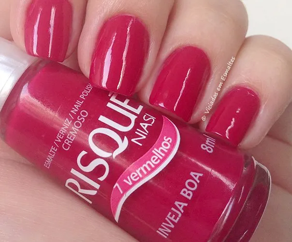 Esmalte Risqué Sete Vermelhos Capitais Inveja Boa