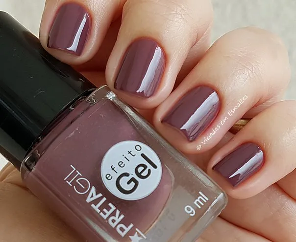 Testando o Esmalte Efeito Gel Preta Gil Forró