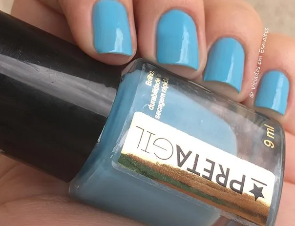 Esmalte Preta Gil Azul Ipanema