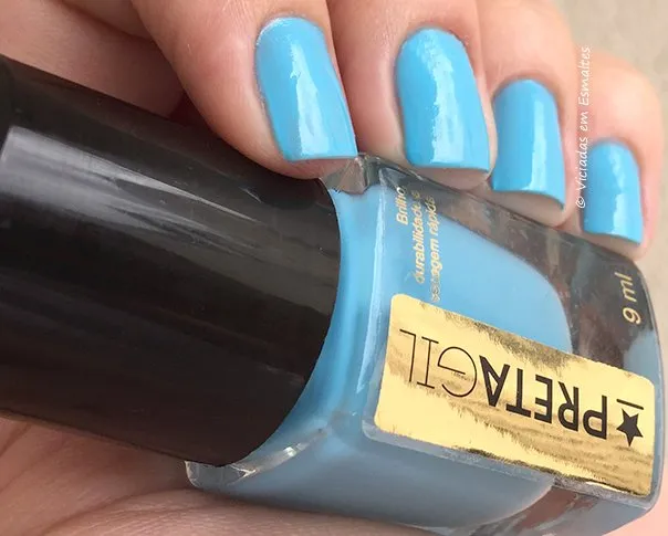 Esmalte Preta Gil Azul Ipanema