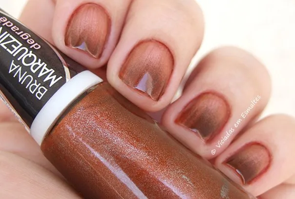 Esmalte Bruna Marquezine Degrade Marrom Black