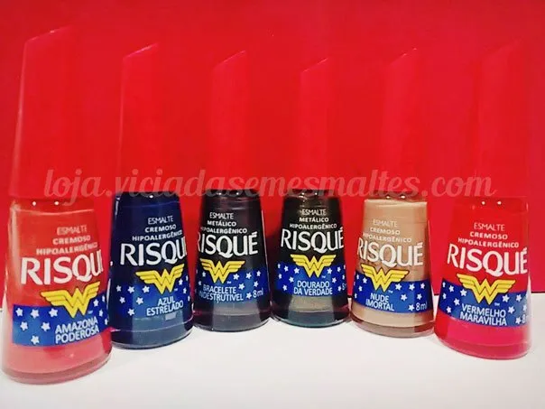Esmaltes Risqué Mulher Maravilha