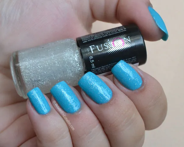 Esmalte Azul com Glitter 3D The Fusion