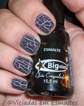 Esmalte Craquelado Vulcano e Unhas